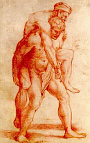 Aeneas carrying Anchises on his back 