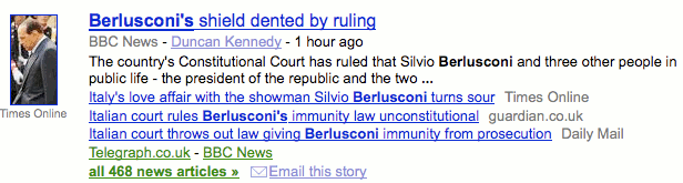 Berlusconi is not immune Berlusconi is not immune