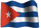 Bandiera cubana sventolante