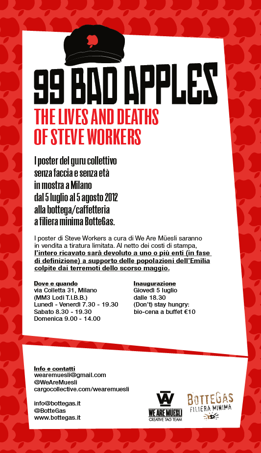 I poster di Steve Workers in mostra a Milano
