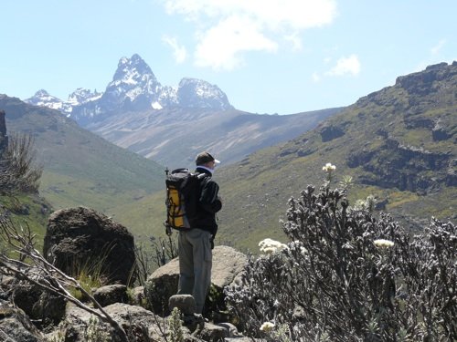 Roberto Santachiara sul Monte Kenya