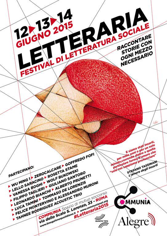 Convergenza su Roma. Il manifesto della Festa di Letteraria. Clicca per andare al programma completo.