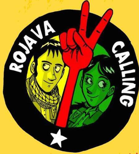 Rojava Calling, il logo di Zerocalcare