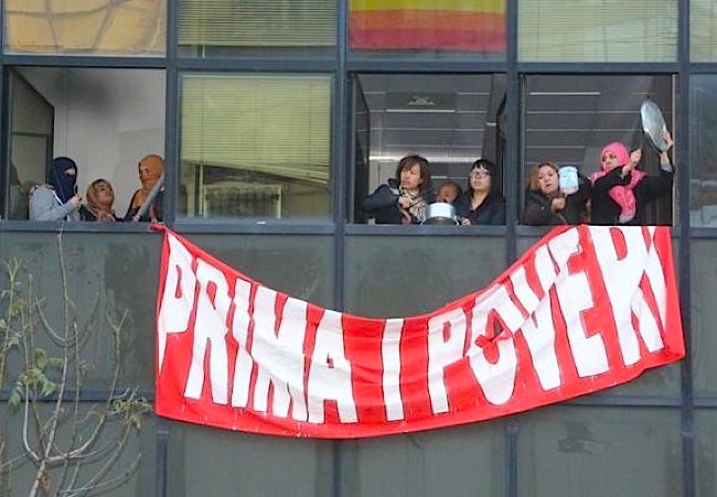 Bologna, 20 ottobre 2015. Alcune occupanti dell'Ex-Telecom.