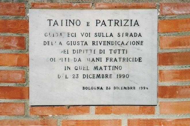 Lapide per Tatino e Patrizia