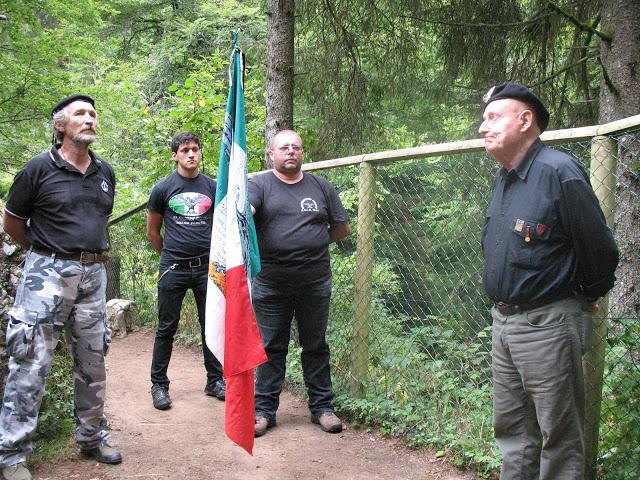 Commemorazione fascista al Bus de la Lum