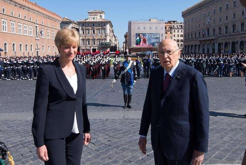 Pinotti e Napolitano