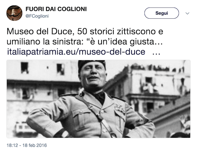 Screenshot fascisti social gongolanti per l'appello