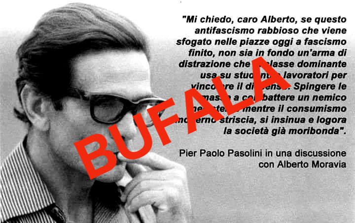 Pasolini antifascismo