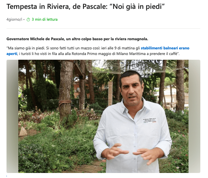 Il presidente della Regione Emilia-Romagna De Pascale rassicura tutti