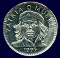 Che Guevara sulla moneta da 3 pesos cubani