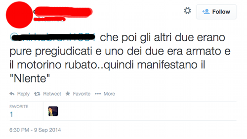 Centoquaranta caratteri, tre menzogne. In media una ogni 46 lettere.