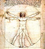 Leonardo da Vinci, Uomo vitruviano, 1490 circa